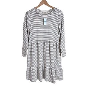 LOFT Swing Dress Striped Size Small Petite